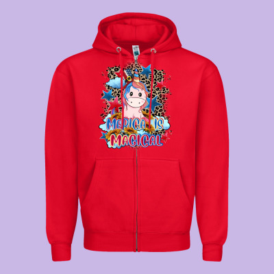 Merica Is Magical 4th Of July Zipper Hoodie Designed By Cowgirlartshop