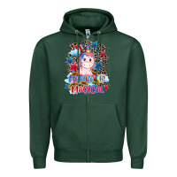 Sports Green Merica is magical 4th of july Zipper Hoodie - CowGirlArtShop