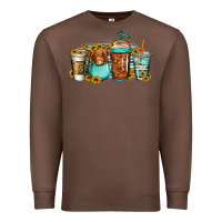 Chestnut longhaired cow coffee cups Premium Sweatshirt - Jasminsmagicworld