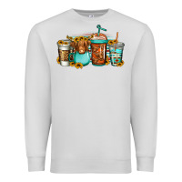 Dove Grey longhaired cow coffee cups Premium Sweatshirt - Jasminsmagicworld