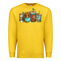 Lemon longhaired cow coffee cups Premium Sweatshirt - Jasminsmagicworld