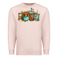 Pale Pink longhaired cow coffee cups Premium Sweatshirt - Jasminsmagicworld