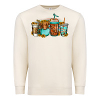 Sandshell longhaired cow coffee cups Premium Sweatshirt - Jasminsmagicworld