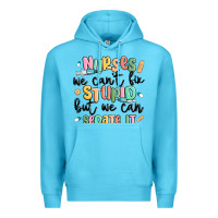 Ocean Blue nurses we cant fix stupid Premium Hoodie - MaliasSmallBusiness