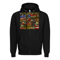 Black Hunting leopard USA flag tumbler 4th of july Zipper Hoodie - Neo Western