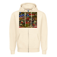 Hunting Leopard Usa Flag Tumbler 4th Of July Zipper Hoodie | Teevron