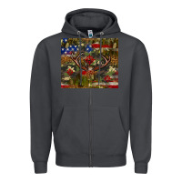Smoke Hunting leopard USA flag tumbler 4th of july Zipper Hoodie - Neo Western