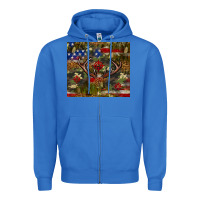 True Royal Hunting leopard USA flag tumbler 4th of july Zipper Hoodie - Neo Western