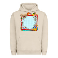 Pigment French Oak school your text here Urban Hoodie - NancyCooperArtShop