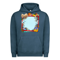Pigment Midnight Navy school your text here Urban Hoodie - NancyCooperArtShop