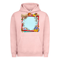 Pigment Salmon school your text here Urban Hoodie - NancyCooperArtShop