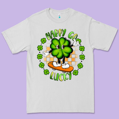 Happy Go Lucky Premium Tee Designed By Artiststas