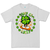 Dove Grey happy go lucky Premium Tee - Artiststas