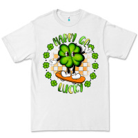White happy go lucky Premium Tee - Artiststas