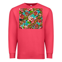 Cardinal tropical flowers Premium Sweatshirt - Artiststas