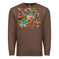 Chestnut tropical flowers Premium Sweatshirt - Artiststas