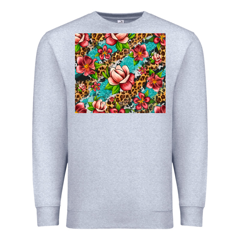 Tropical Flowers Premium Sweatshirt by Artiststas | Teevron