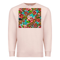 Pale Pink tropical flowers Premium Sweatshirt - Artiststas
