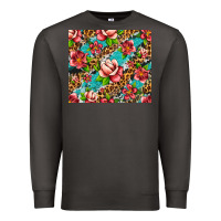 Smoke tropical flowers Premium Sweatshirt - Artiststas