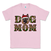 Bubblegum Pink chriistmas dog mom with german shepherd Classic Tee - RanaPortraitStore