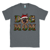 Charcoal Heather chriistmas dog mom with german shepherd Classic Tee - RanaPortraitStore