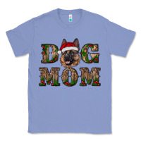 Colony Blue chriistmas dog mom with german shepherd Classic Tee - RanaPortraitStore