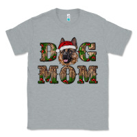 Heather Grey chriistmas dog mom with german shepherd Classic Tee - RanaPortraitStore