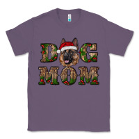 Lavender chriistmas dog mom with german shepherd Classic Tee - RanaPortraitStore