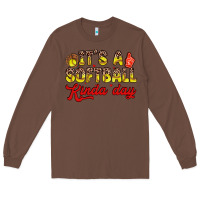 Chestnut it s a softball kinda day Long Sleeve Tee - Zillion Design Studio