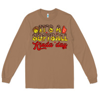 Toasted Coconut it s a softball kinda day Long Sleeve Tee - Zillion Design Studio
