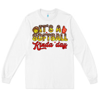 White it s a softball kinda day Long Sleeve Tee - Zillion Design Studio