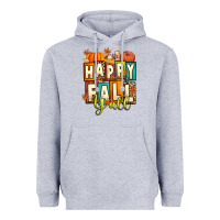 Heather Grey happy fall y'all Heavyweight Hoodie - Artiststas