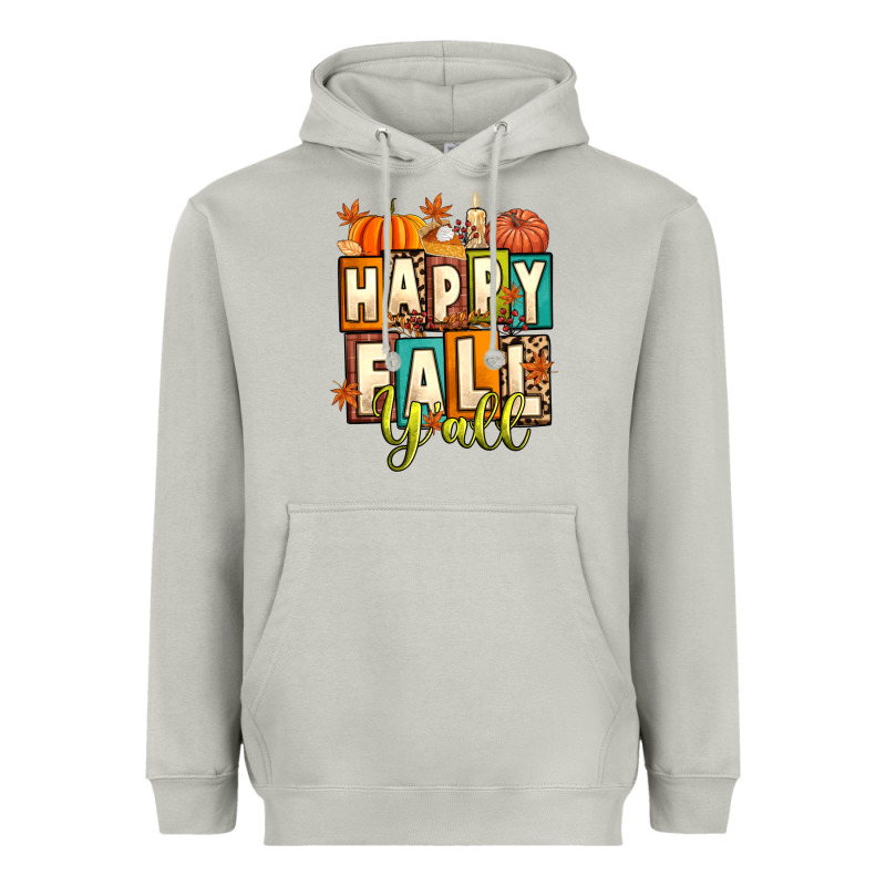 Happy Fall Y'all Heavyweight Hoodie by Artiststas | Teevron
