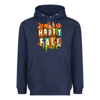 Navy happy fall y'all Heavyweight Hoodie - Artiststas