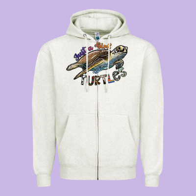 Just A Girl Who Loves Turtles Zipper Hoodie Designed By Sublimationcraftshop