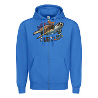 True Royal just a girl who loves turtles Zipper Hoodie - SublimationCraftShop