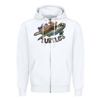 White just a girl who loves turtles Zipper Hoodie - SublimationCraftShop