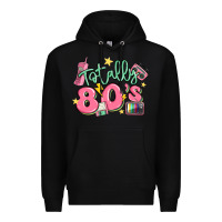 Black totally 80s retro vintage Premium Hoodie - MaliasSmallBusiness