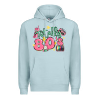 Blue Mist totally 80s retro vintage Premium Hoodie - MaliasSmallBusiness
