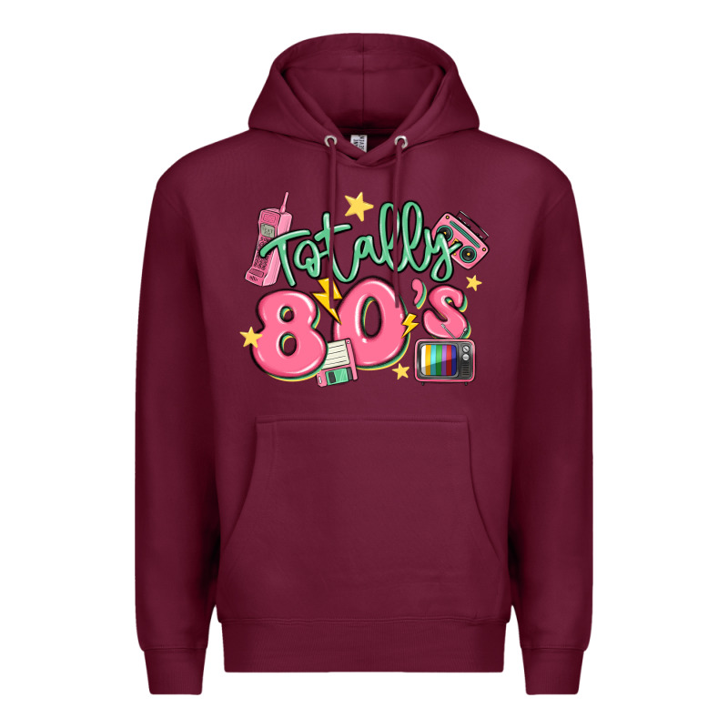 Totally 80s Retro Vintage Premium Hoodie by MaliasSmallBusiness | Teevron