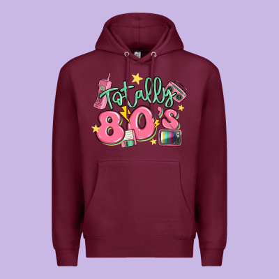 Totally 80s Retro Vintage Premium Hoodie Designed By Maliassmallbusiness