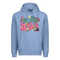 Colony Blue totally 80s retro vintage Premium Hoodie - MaliasSmallBusiness