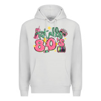 Dove Grey totally 80s retro vintage Premium Hoodie - MaliasSmallBusiness