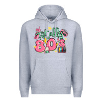 Heather Grey totally 80s retro vintage Premium Hoodie - MaliasSmallBusiness