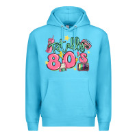 Ocean Blue totally 80s retro vintage Premium Hoodie - MaliasSmallBusiness