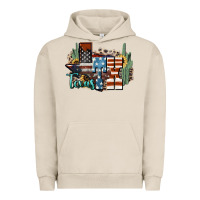 Pigment French Oak tx texas Urban Hoodie - NancyCooperArtShop