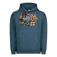 Pigment Midnight Navy tx texas Urban Hoodie - NancyCooperArtShop