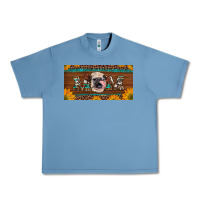 Pebble Blue western heifer mom with sunflowers and turquoise license plate Urban Heavy Tee - Artiststas