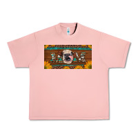 Salmon western heifer mom with sunflowers and turquoise license plate Urban Heavy Tee - Artiststas