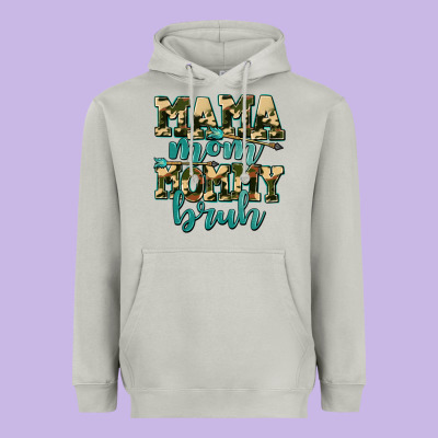 Mama Mom Mommy Bruh With Arrow Heavyweight Hoodie Designed By Adodesignshop